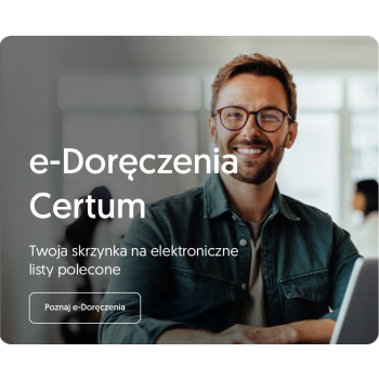 Założenie skrzynki e-doręczeń Certum